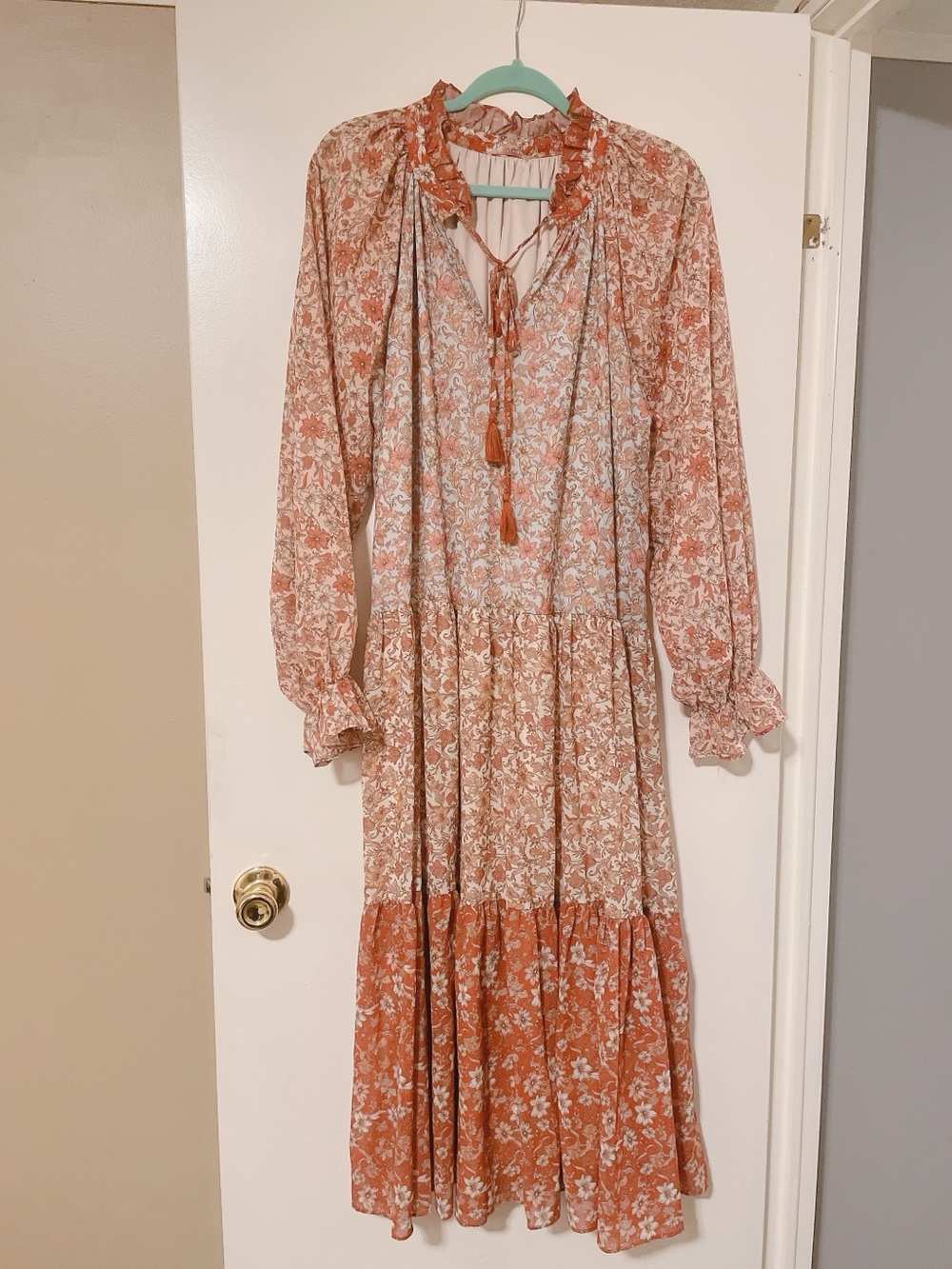 Lovecolette Maxi Length Tiered Dress Size Large
